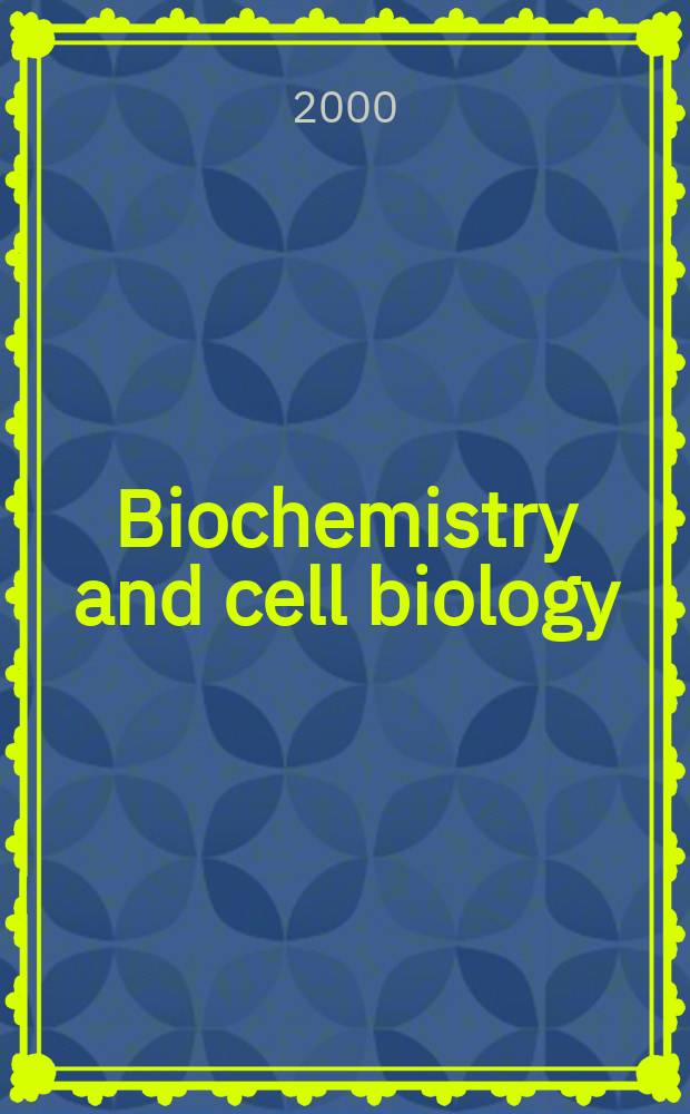 Biochemistry and cell biology : Formerly "Canadian journal of biochemistry a cell biology". Vol.78, №3 : Novel neuroendocrine control mechanisms in the vertebrates