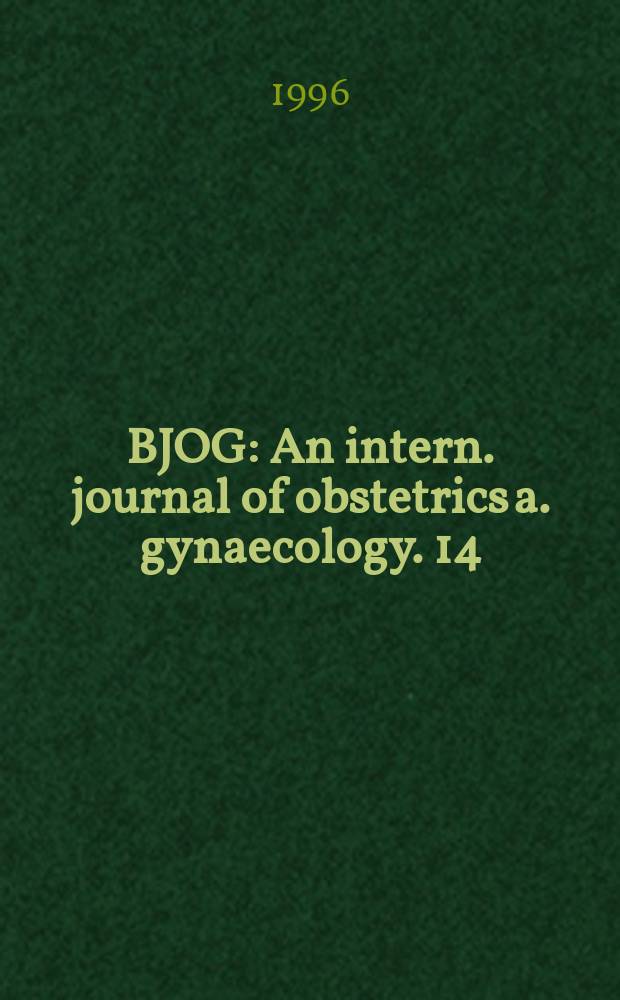 BJOG : An intern. journal of obstetrics a. gynaecology. 14 : Add-back therapy with GnRH agonists: an effective answer for the treatment of chronic benign gynaecological conditions?