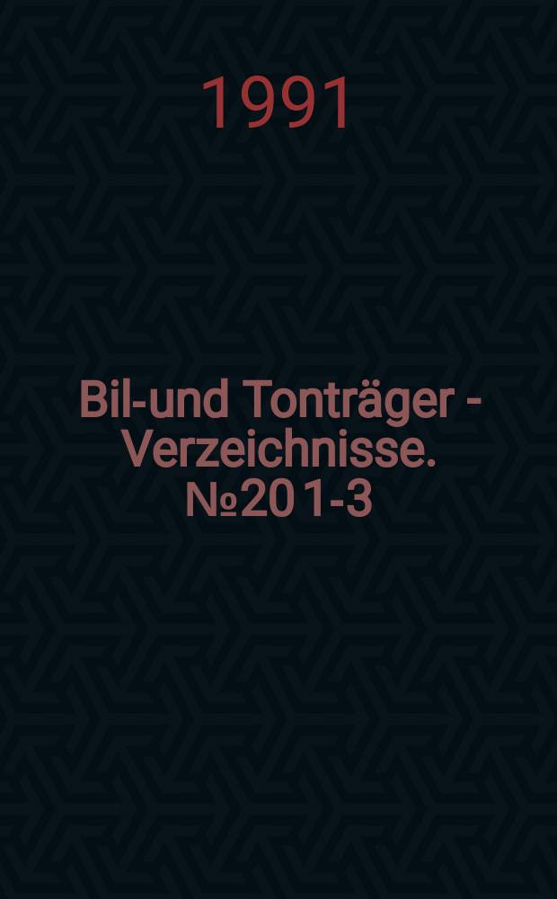 Bild- und Tontr&auml;ger - Verzeichnisse. №20[1-3] : Lexikon der Fernsehspiele 1978/1987