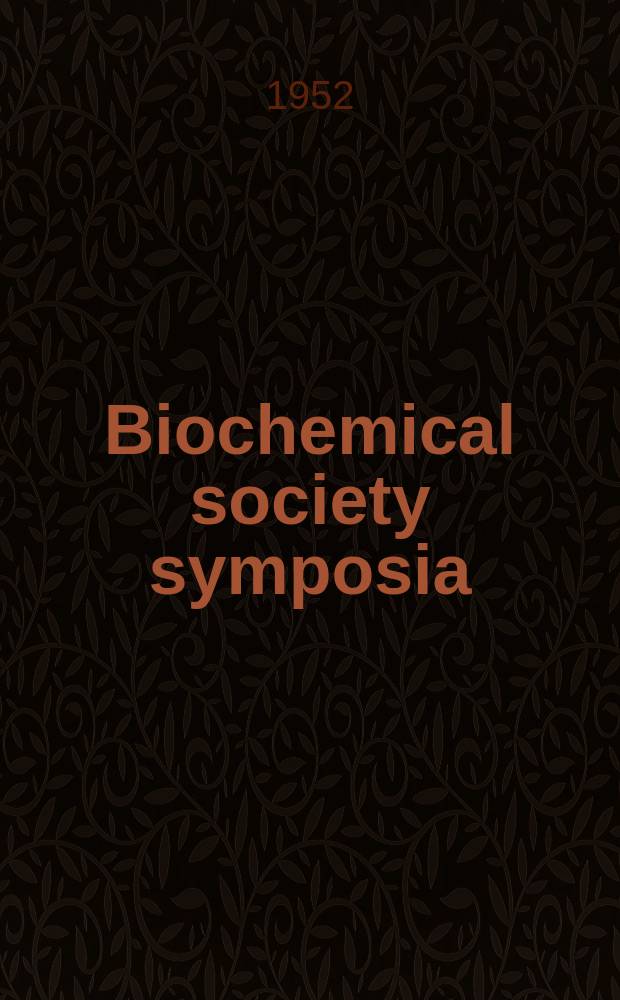 Biochemical society symposia