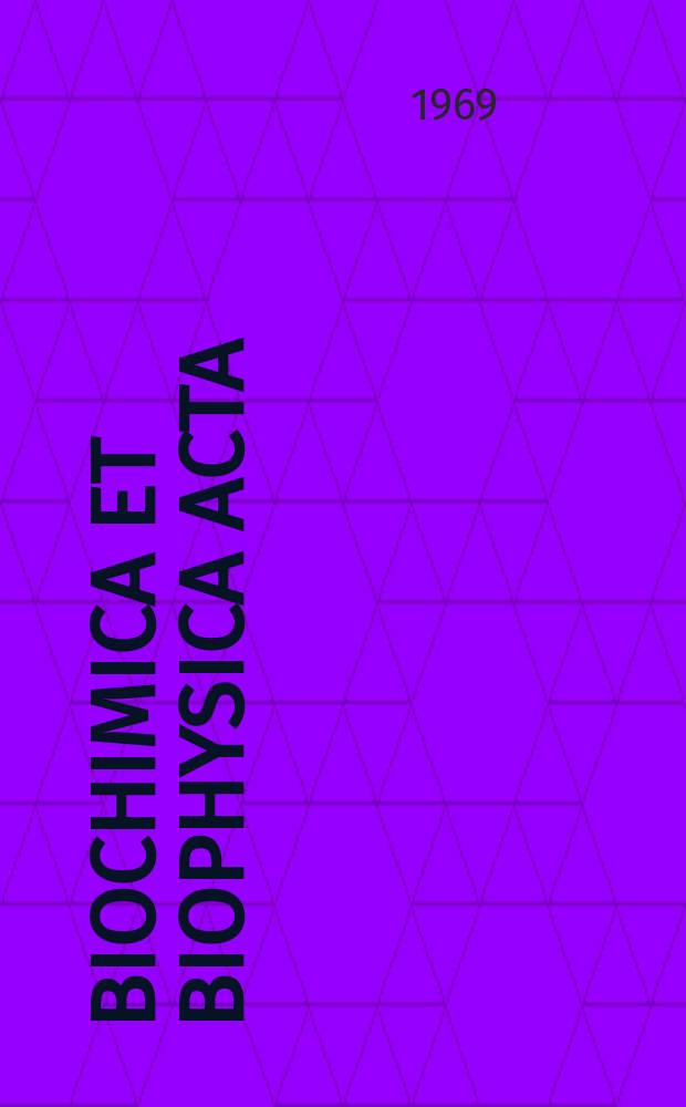 Biochimica et biophysica acta : International journal of biochemistry and biophysics. Vol.195 №2