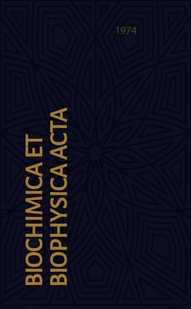 Biochimica et biophysica acta : International journal of biochemistry and biophysics. Vol.334 №2