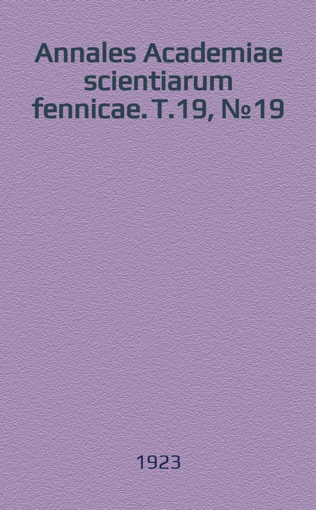 Annales Academiae scientiarum fennicae. T.19, №19 : Über das Restglied der Taylorschen Reihe für die Funktionen einer komplexen Veränderlichen
