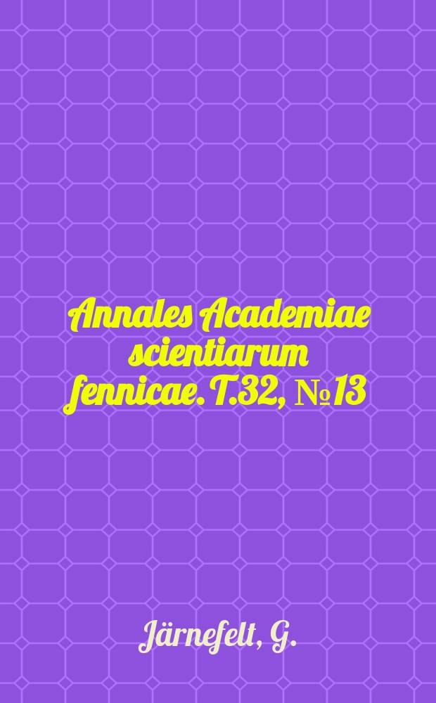 Annales Academiae scientiarum fennicae. T.32, №13 : Finige Bemerkungen &uuml;ber den Zusammenhang zwischen den geometrischen Verkn&uuml;pfungsaxiomen und gewissen taktischen Konfigurationen