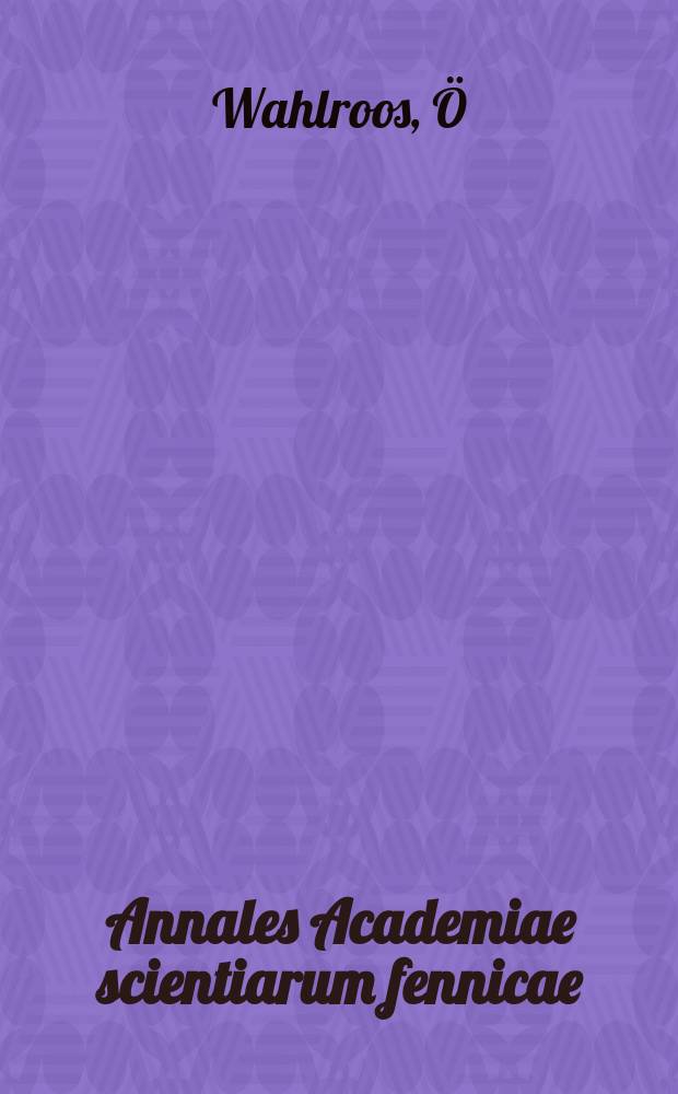 Annales Academiae scientiarum fennicae : A study of gas-liquid multiple distribution with mixing of the liquid phase