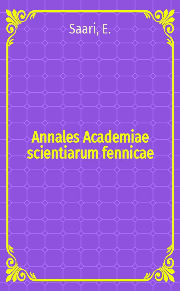 Annales Academiae scientiarum fennicae : Electrode reactions between rare earth oxides and carbon...