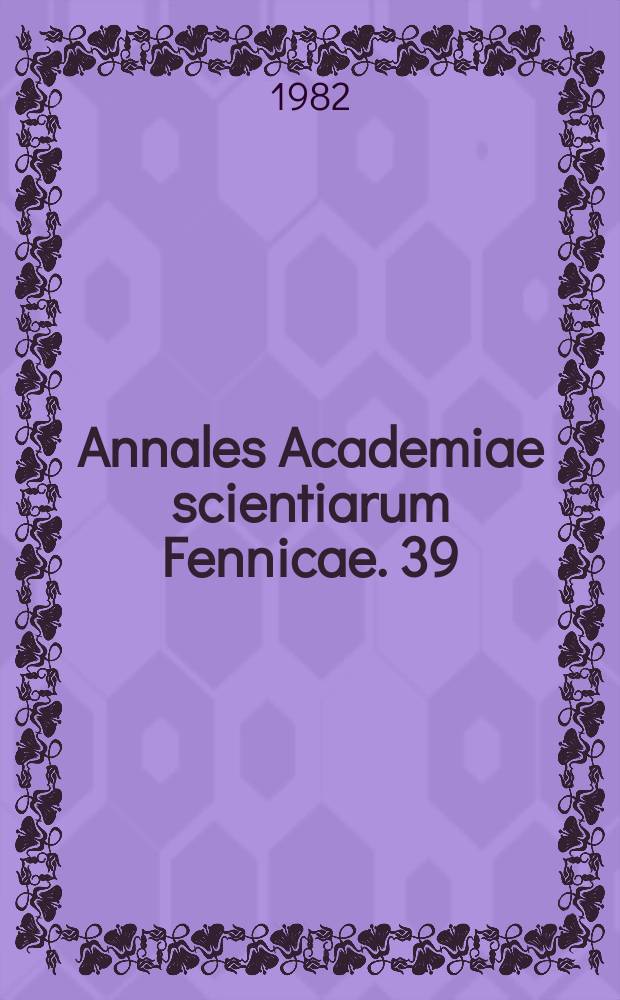 Annales Academiae scientiarum Fennicae. 39 : A path family approach to Ahlfors's...