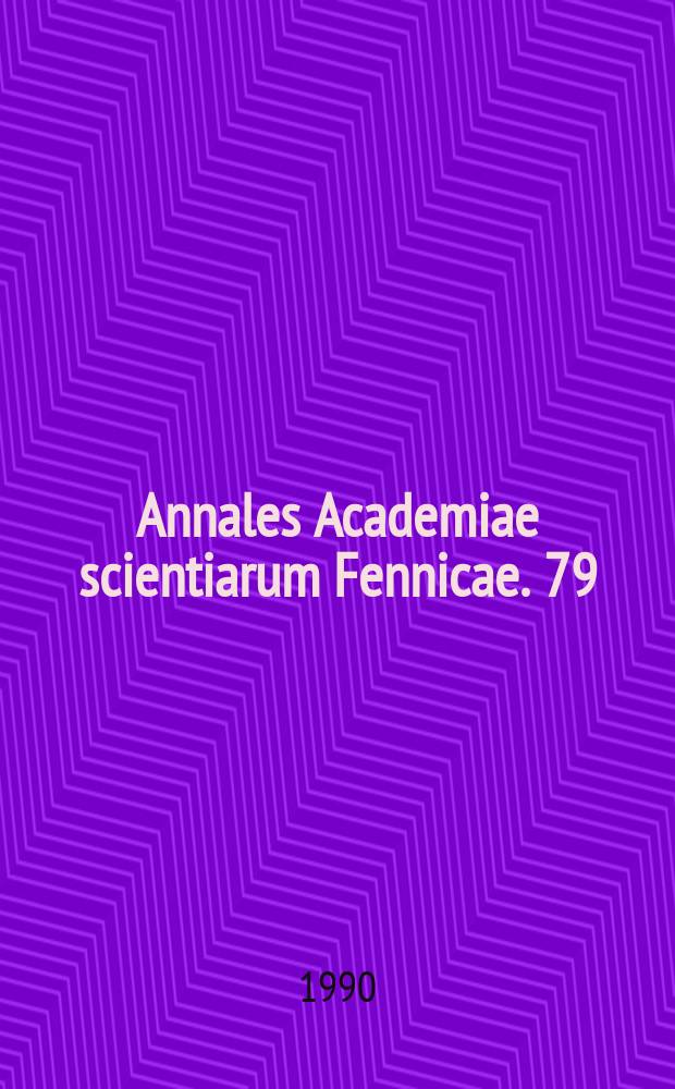 Annales Academiae scientiarum Fennicae. 79 : A singular value decomposition of matrices...