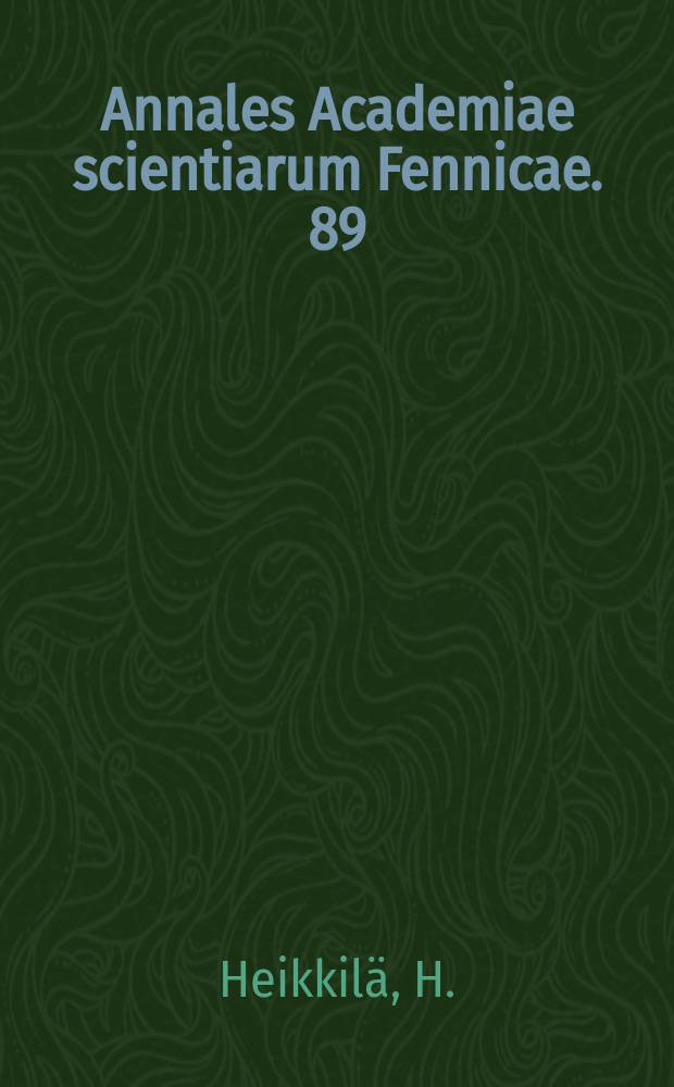 Annales Academiae scientiarum Fennicae. 89 : Definability and infinitly deep languages