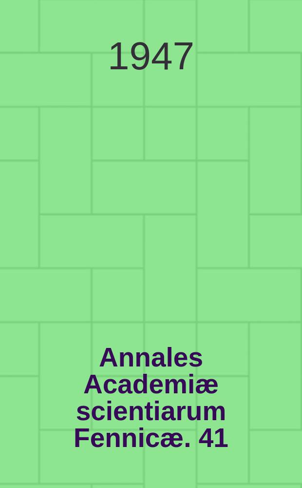 Annales Academiæ scientiarum Fennicæ. 41 : Über den Euklidischen Algorithmus in quadratischen Zahlkörpern