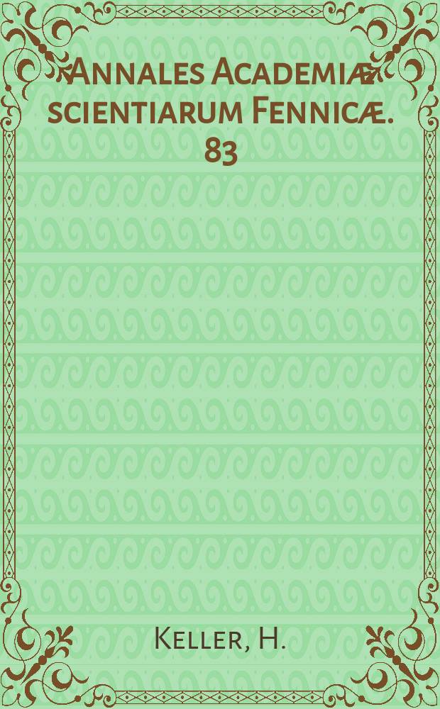 Annales Academiæ scientiarum Fennicæ. 83 : Über das Anwachsen von Potentialfunktionen im dreidimensionalen Raum