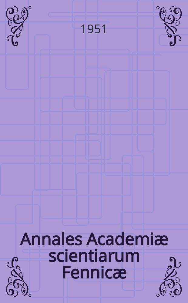 Annales Academiæ scientiarum Fennicæ : Beitrag zur Theorie der Abelschen Integrale