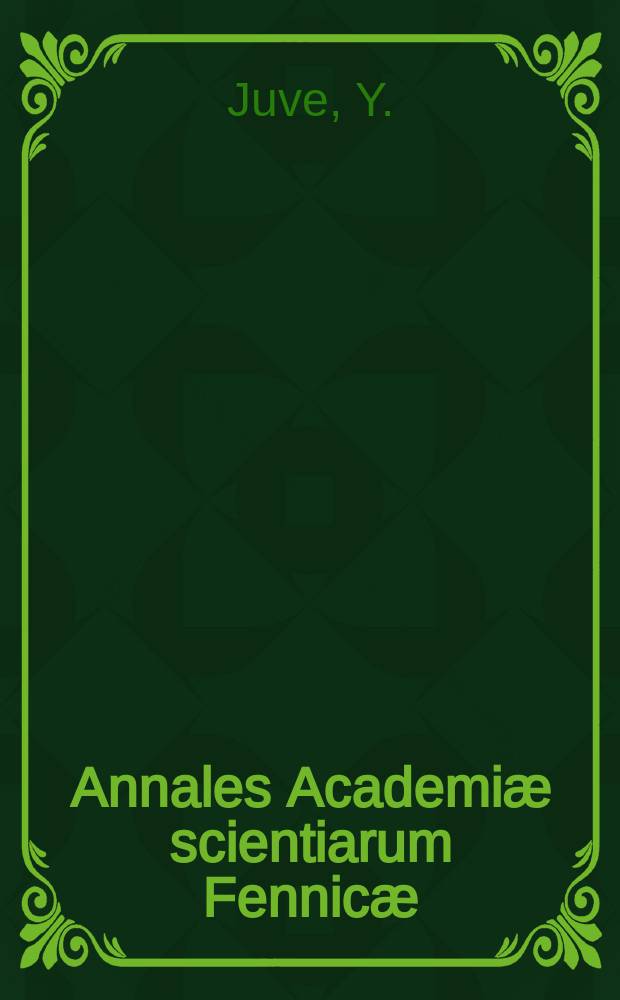 Annales Academi&aelig; scientiarum Fennic&aelig; : &Uuml;ber gewisse Verzerrungseigenschaften konformer und quasikonformer Abbildungen