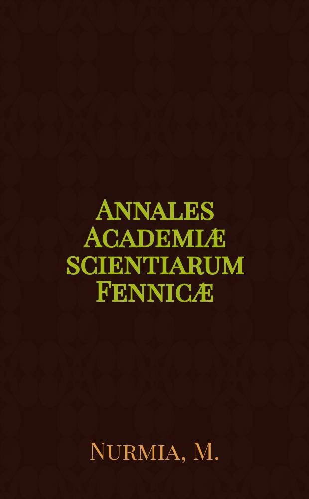 Annales Academi&aelig; scientiarum Fennic&aelig; : The heat of formation of TICI-TIBr mixed crystals