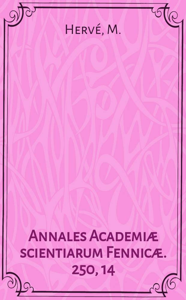 Annales Academiæ scientiarum Fennicæ. 250, 14 : Valeurs exceptionnelles d'une fonction méromorphe au vousinage d'un ensemble singulier de capacité nulle