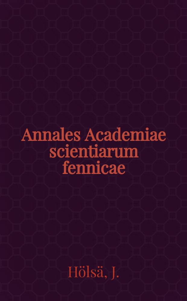 Annales Academiae scientiarum fennicae : Fliorescence spectra and crystal field analysis...