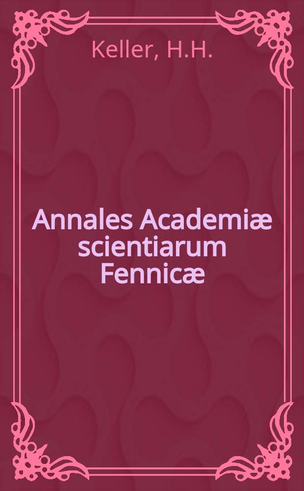 Annales Academiæ scientiarum Fennicæ : Eine Erweiterung des Dualitätsbegriffes