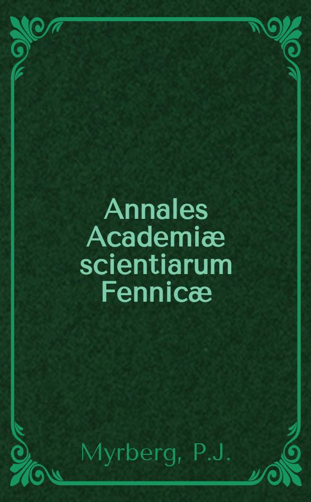 Annales Academiæ scientiarum Fennicæ : Iteration der Binome i beliebigen Grades