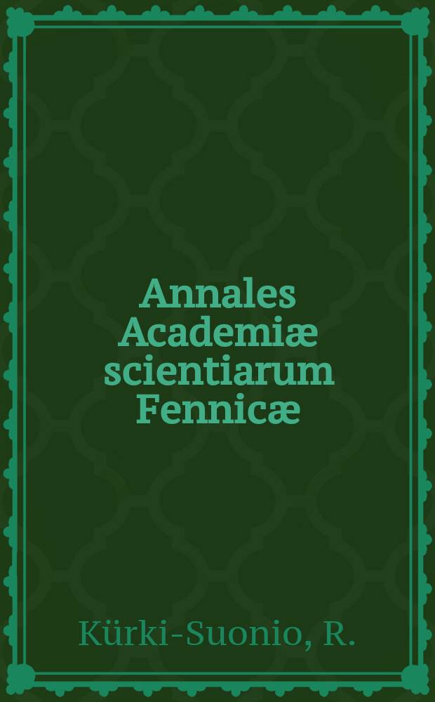 Annales Academiæ scientiarum Fennicæ : Om some sets of formal grammars