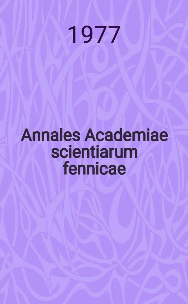 Annales Academiae scientiarum fennicae : Structural and magnetic characterization...