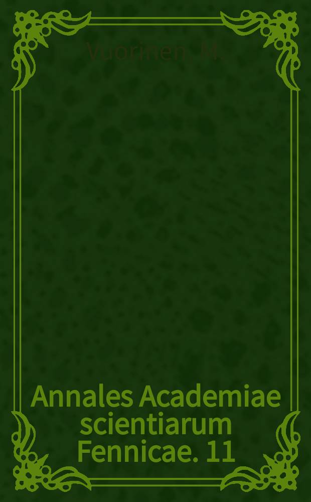 Annales Academiae scientiarum Fennicae. 11 : Exceptional sets and boundary behavior of quasiregular...