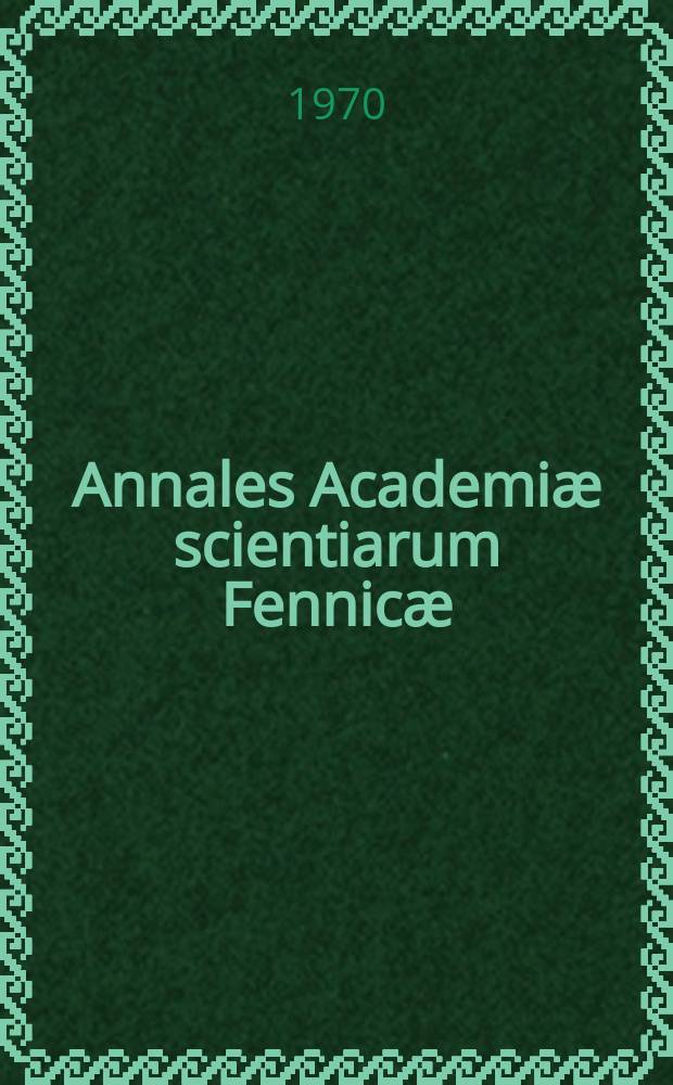 Annales Academiæ scientiarum Fennicæ : Zum Mechanismus der Quasianalytizität gewisser Randfunktionen auf endlichen Intervallen