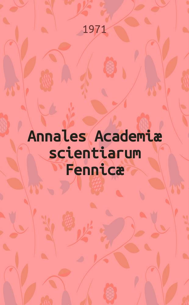 Annales Academiæ scientiarum Fennicæ : Lineare Extermalprobleme bei schlichten Funktionen