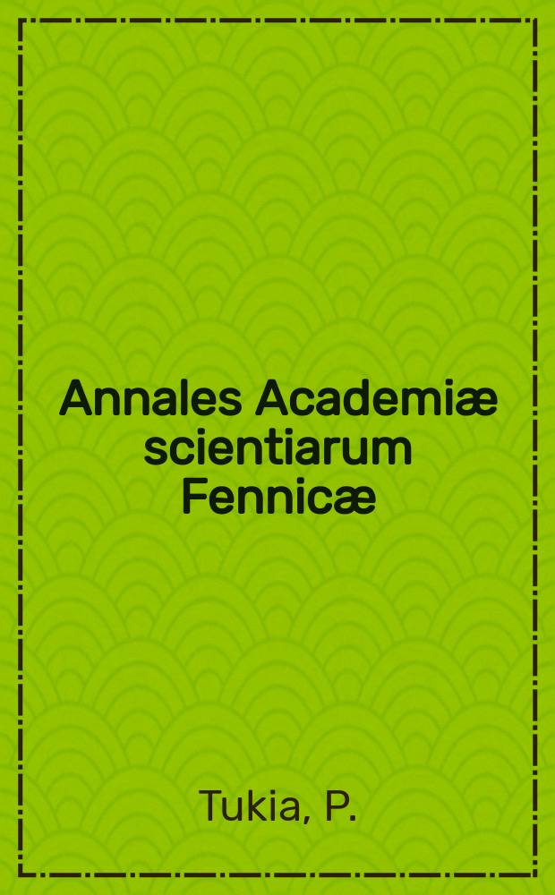 Annales Academiæ scientiarum Fennicæ : On discrete groups of the unit disk and their...
