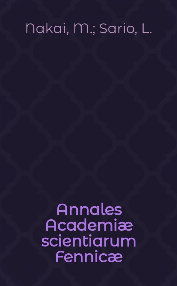 Annales Academiæ scientiarum Fennicæ : Existence of bounded diriichlet finite biharmonic functions...