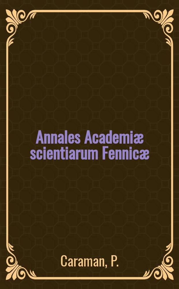 Annales Academiæ scientiarum Fennicæ : Characterization of the quasiconformality...