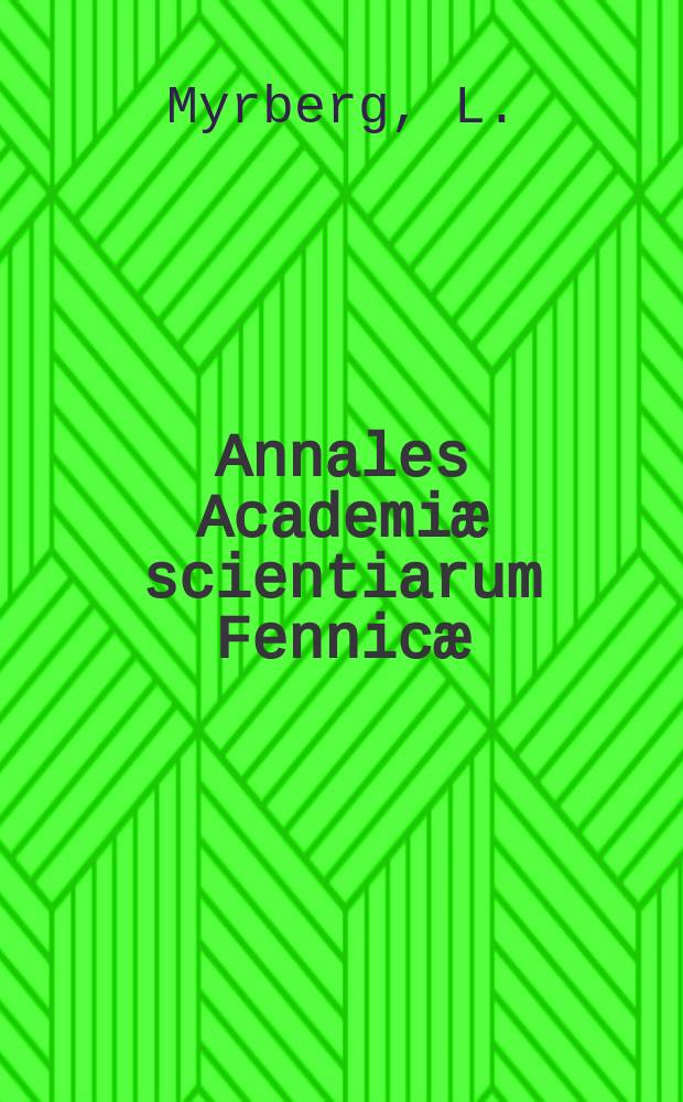 Annales Academiæ scientiarum Fennicæ : Über quasirationale Funktionen auf parabolischen Riemannschen Flächen