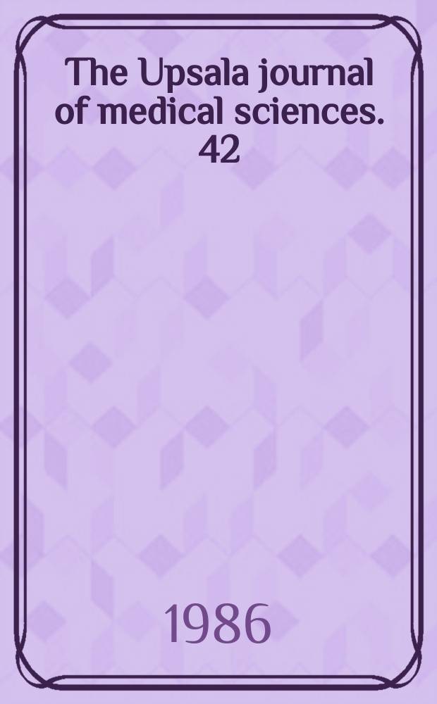 The Upsala journal of medical sciences. 42