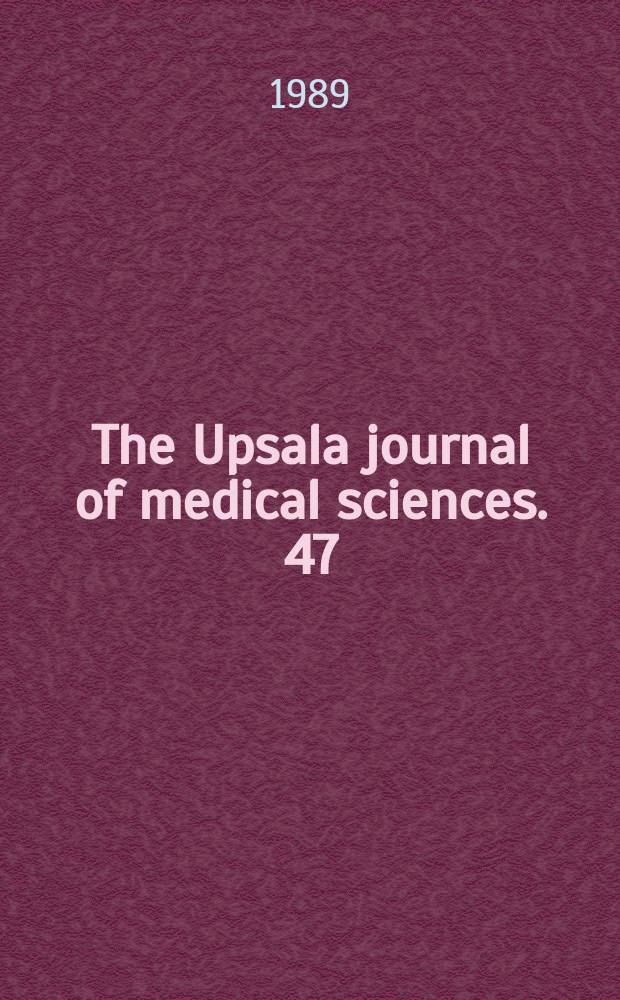 The Upsala journal of medical sciences. 47