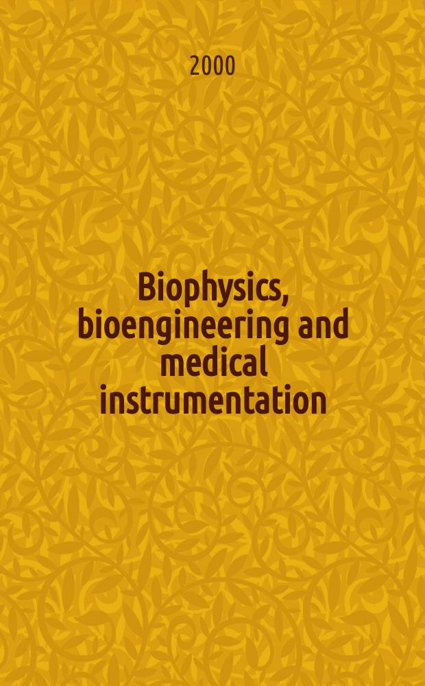 Biophysics, bioengineering and medical instrumentation : Section 27 [of] Excerpta medica. Vol.39, №2