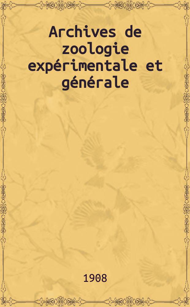 Archives de zoologie expérimentale et générale : Histoire naturelle, morphologie, histologie évolution des animaux. Sér. 4 T.8 №4 : Énumération des grottes visitées