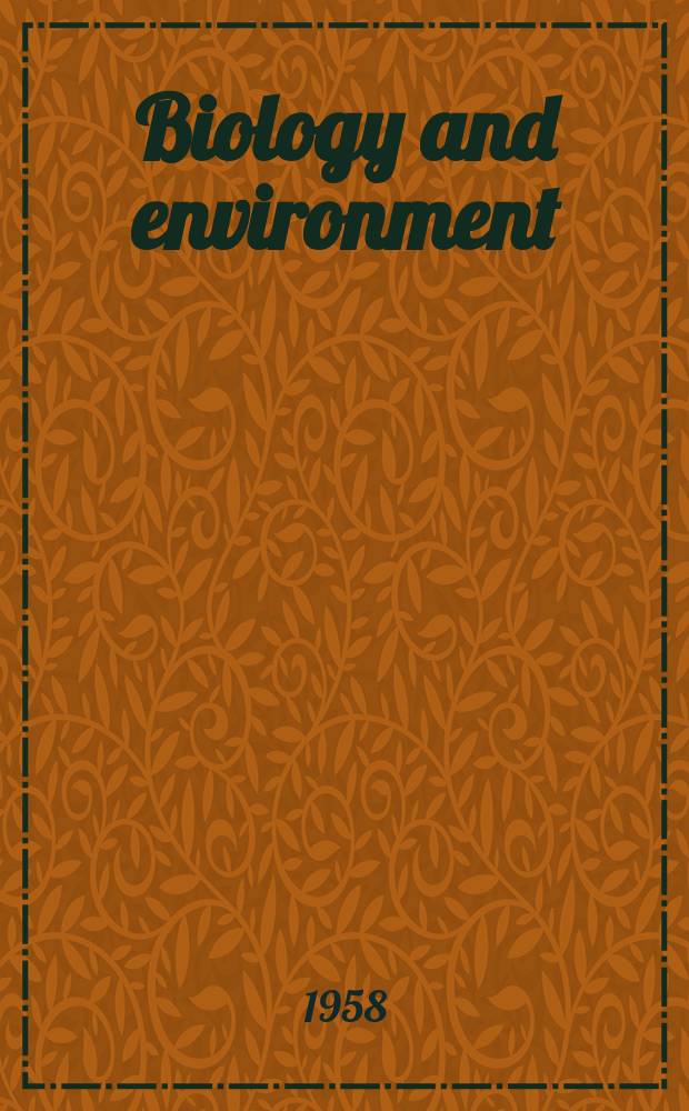 Biology and environment : Proc. of the Roy. Ir. acad. Vol.59, №14 : The carboniferous knoll-reefs of east-central Ireland
