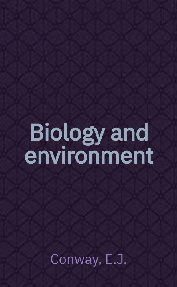 Biology and environment : Proc. of the Roy. Ir. acad. Vol.63, №6 : Further studies on the nature of the physiological K-Carrier in Yeast