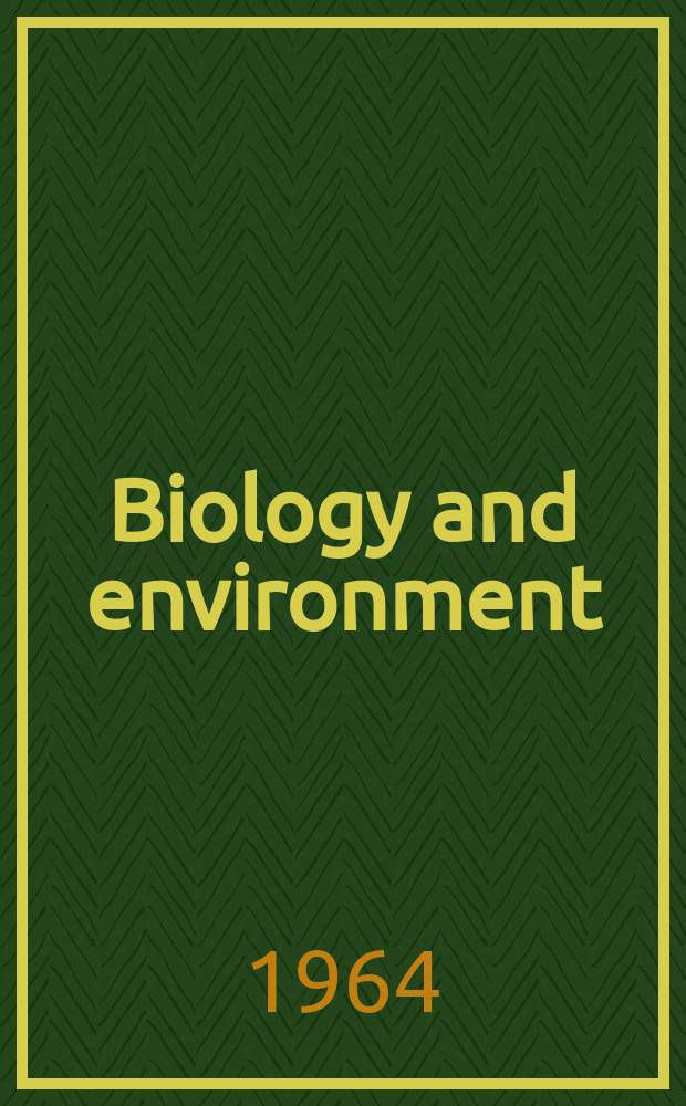 Biology and environment : Proc. of the Roy. Ir. acad. Vol.64, №2 : The effect of temperature on weight changes and water fluxes in the common frog Rana temporaria