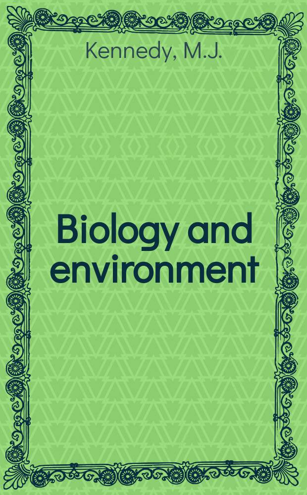 Biology and environment : Proc. of the Roy. Ir. acad. Vol.67, №11 : The Metamorphic history of north Achill Island, Co. Mayo, and the problem of the origin of albite schists