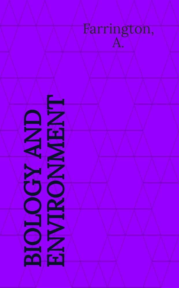 Biology and environment : Proc. of the Roy. Ir. acad. Vol.60, №3 : The Lee basin