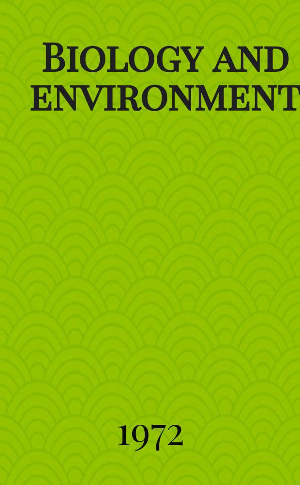Biology and environment : Proc. of the Roy. Ir. acad. Vol.72, №11 : The Late-glacial and post- glacial mollusca of the White Bog, Co. Down.