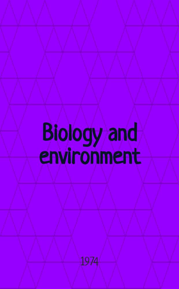 Biology and environment : Proc. of the Roy. Ir. acad. Vol.74, №20 : The upper Devonian and Lower Carboniferous stratigraphy of the Whitegate area, Co. Cork