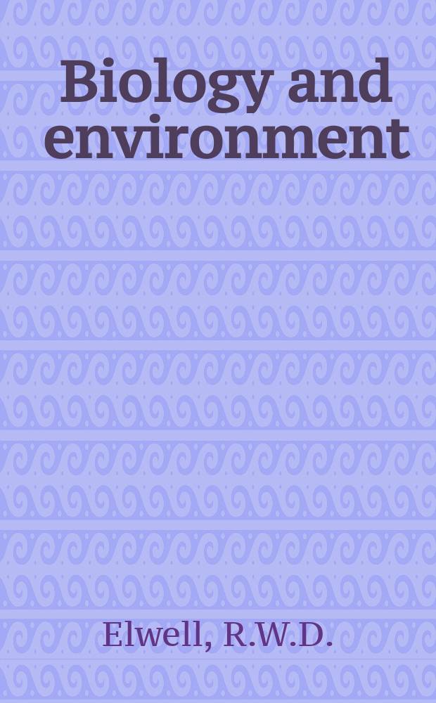 Biology and environment : Proc. of the Roy. Ir. acad. Vol.74, №25 : Granophyre net-veining ...