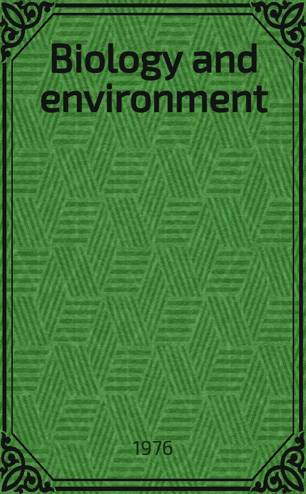 Biology and environment : Proc. of the Roy. Ir. acad. Vol.76, №10 : Anticancer agents