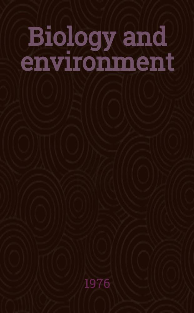 Biology and environment : Proc. of the Roy. Ir. acad. Vol.76, №13 : Biosynthesis of eleagnine: origin of the C-2 unit