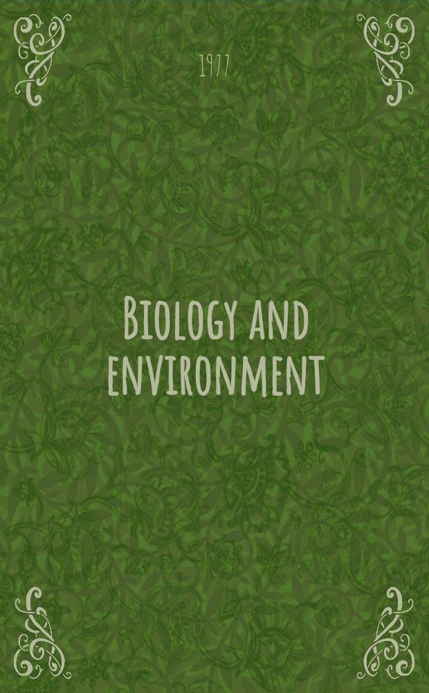 Biology and environment : Proc. of the Roy. Ir. acad. Vol.77, №12 : Littoral and benthic investigations on the ...