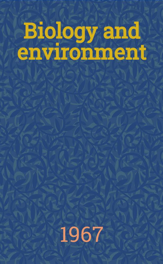 Biology and environment : Proc. of the Roy. Ir. acad. Vol.65, №21 : The effect of environmental temperature on succinic