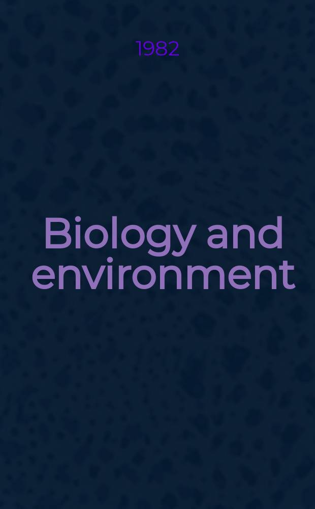 Biology and environment : Proc. of the Roy. Ir. acad. Vol.82, №14 : A redescription of Thinozercon ...
