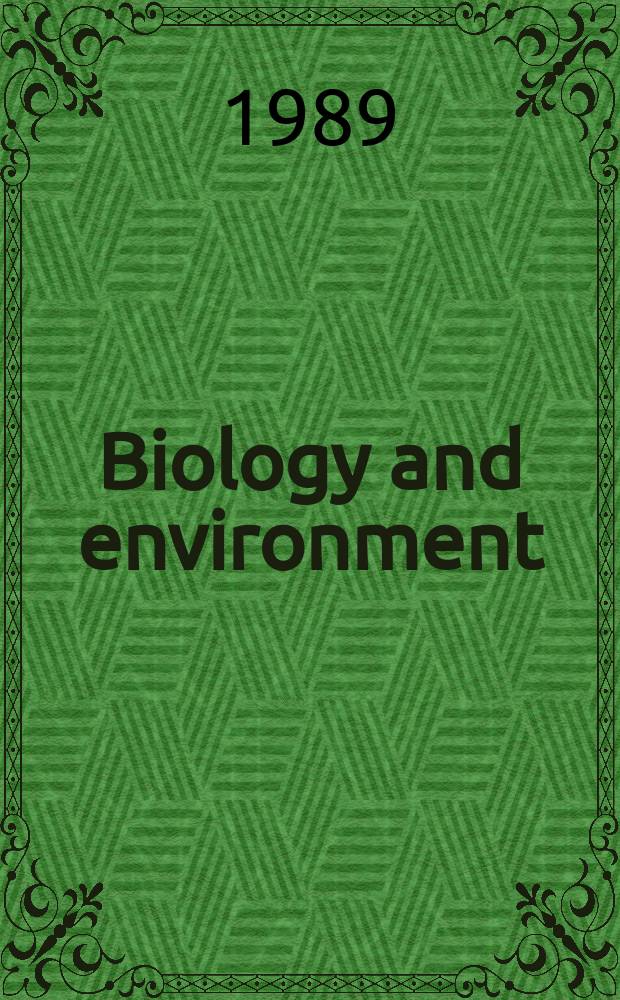 Biology and environment : Proc. of the Roy. Ir. acad. Vol.89, №1 : Radiocarbon dating of the holocene