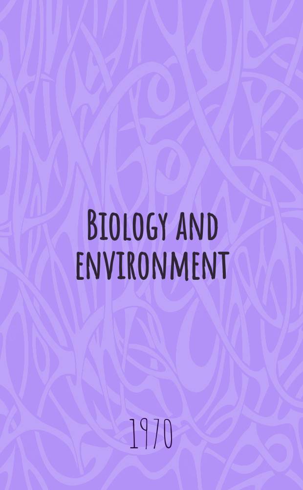 Biology and environment : Proc. of the Roy. Ir. acad. Vol.69, №7 : A swarm of Caledonian dolerite intrusions in the Tallaght hills, co. Dublin
